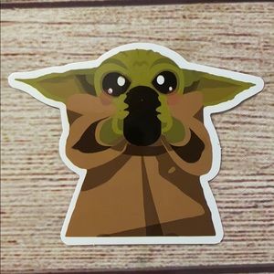 Lil Yoda sticker Glossy finish brand new.